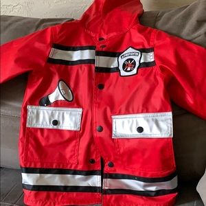 Toddler Fireman Raincoat